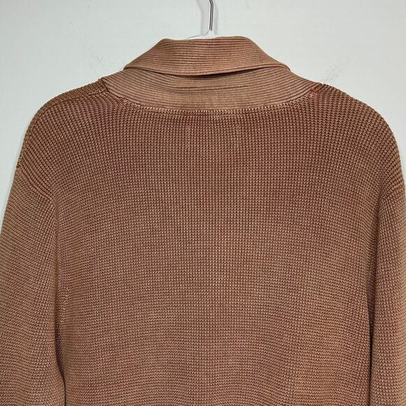 NWOT Even Tide Shawl Collar Tan Sweater Size M Pullover Stitch Fix - Picture 8 of 8